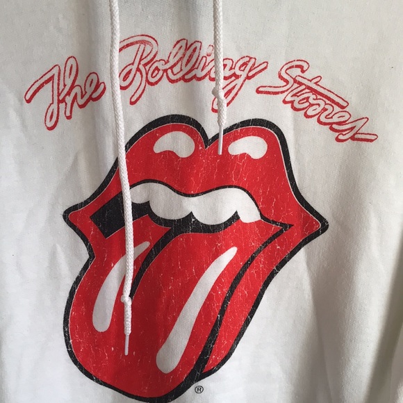 Rolling Stones Script Tongue logo pullover hoodie - Picture 8 of 9